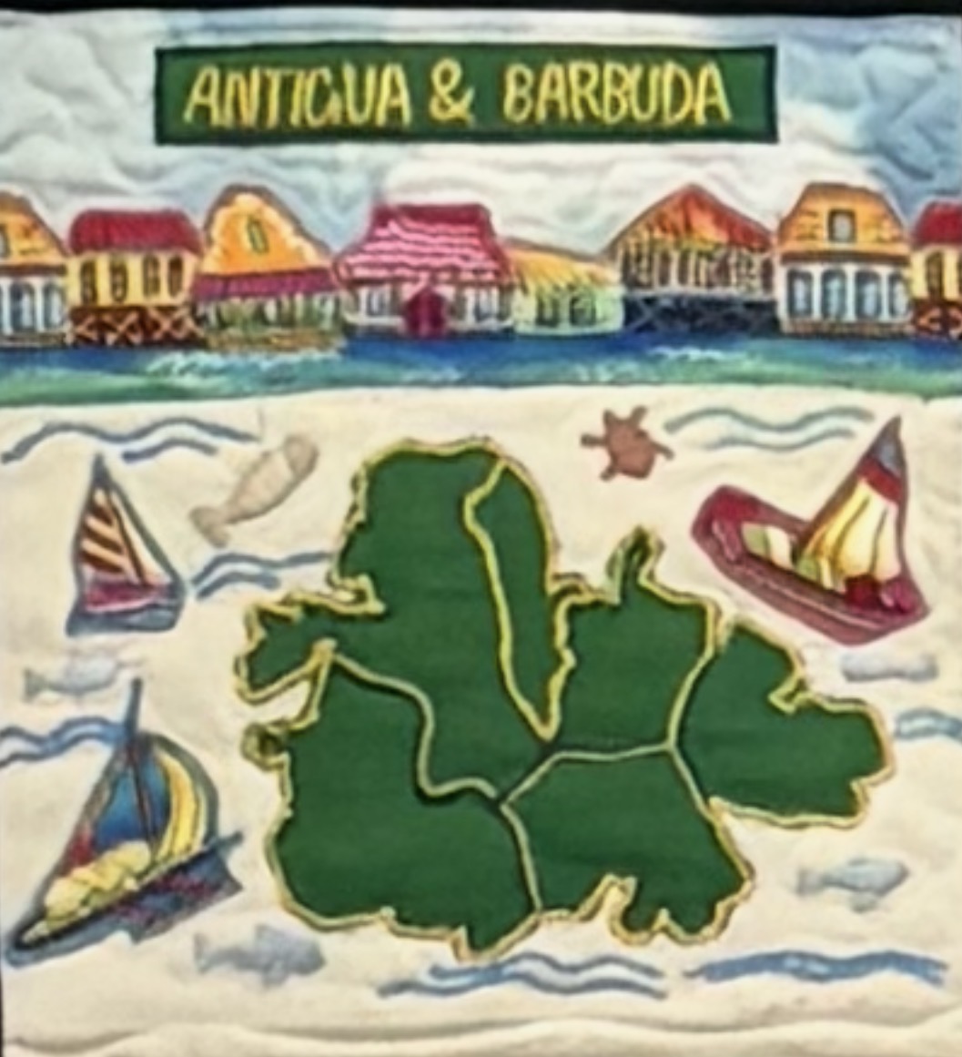 The Heart of Antigua and Barbuda — quilt square